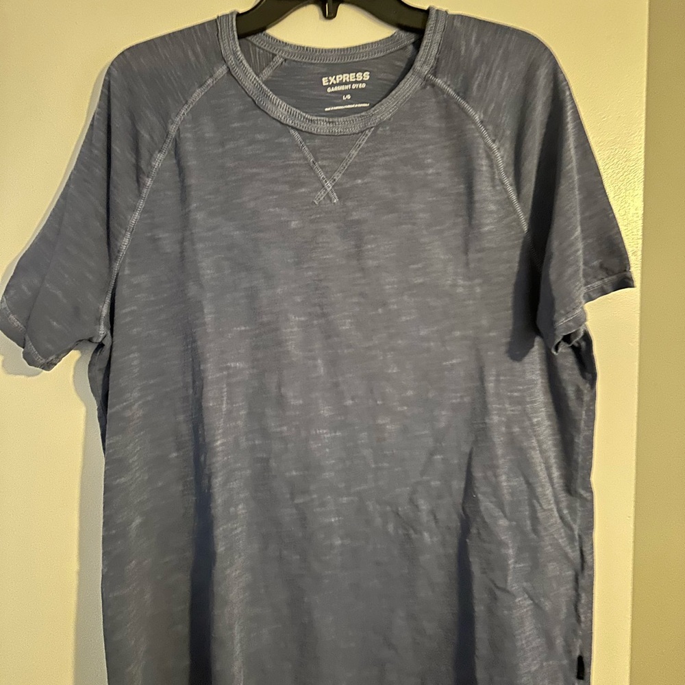 Express Men's Slate Blue Short Sleeve Tee